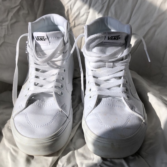 Sold❗️Vans Women’s Size 8 High Tops White - Picture 11 of 12